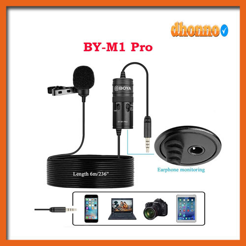 Boya BY-M1 Pro Universal Lavalier Microphone
