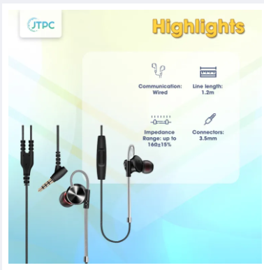 QKZ DM10 Zinc Alloy Metal Earphone - Black