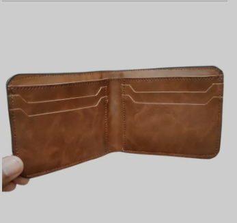 Sip in Style Brown Artificial Leather Wallet for Men | Fashionable & Durable Wallet with Card & Coin Pockets