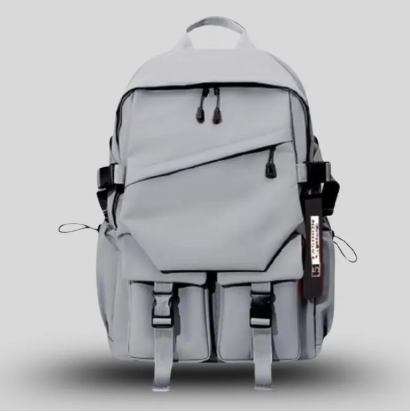 Laptop Backpack 18 Inch Zebra Fashionable Travel Backpack Gray SZ005 Oxford Waterproof Bag